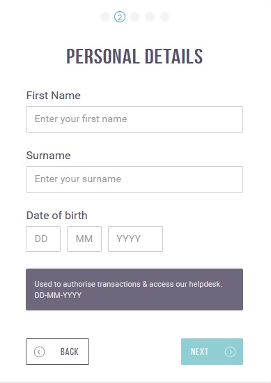 drugi korak za registraciju